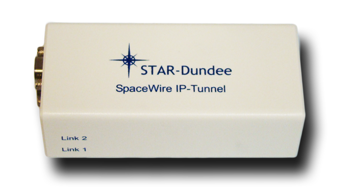 The SpaceWire IP Tunnel has two SpaceWire ports and one USB port