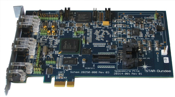 SpaceWire PCIe