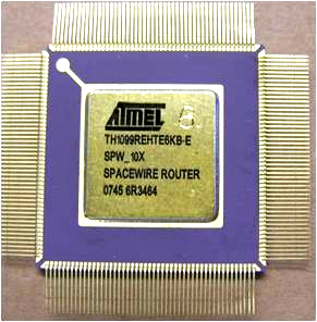 Photograph of SpW-10X Router ASIC