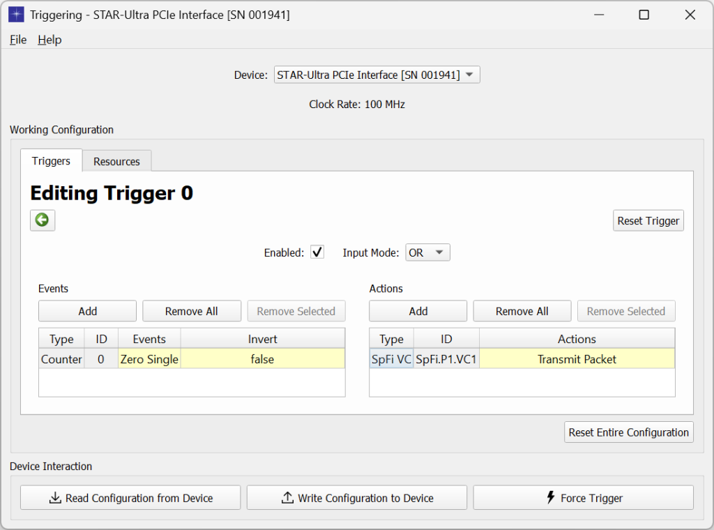 STAR-System Triggering GUI